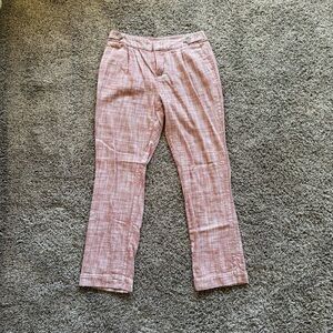 Christopher & Banks Rust Textured Trouser Pants Size 6